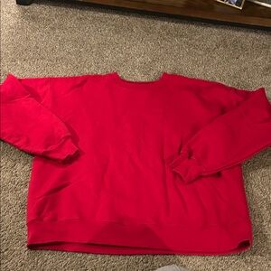 Hanes Red Crewneck Sweatshirt